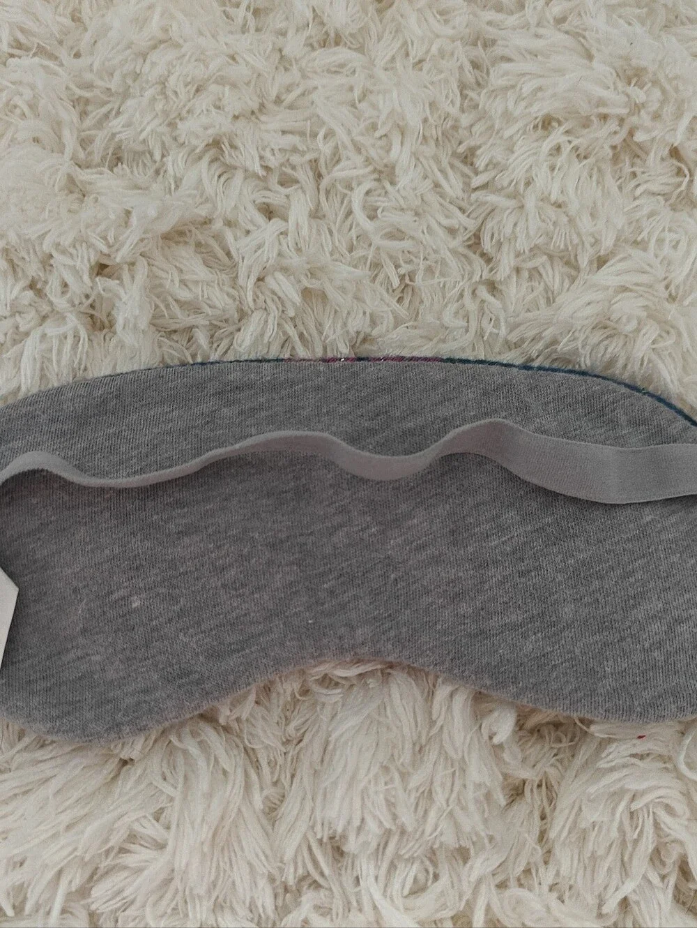 Victoria's Secret Plaid Sleep Mask - Pink and Navy